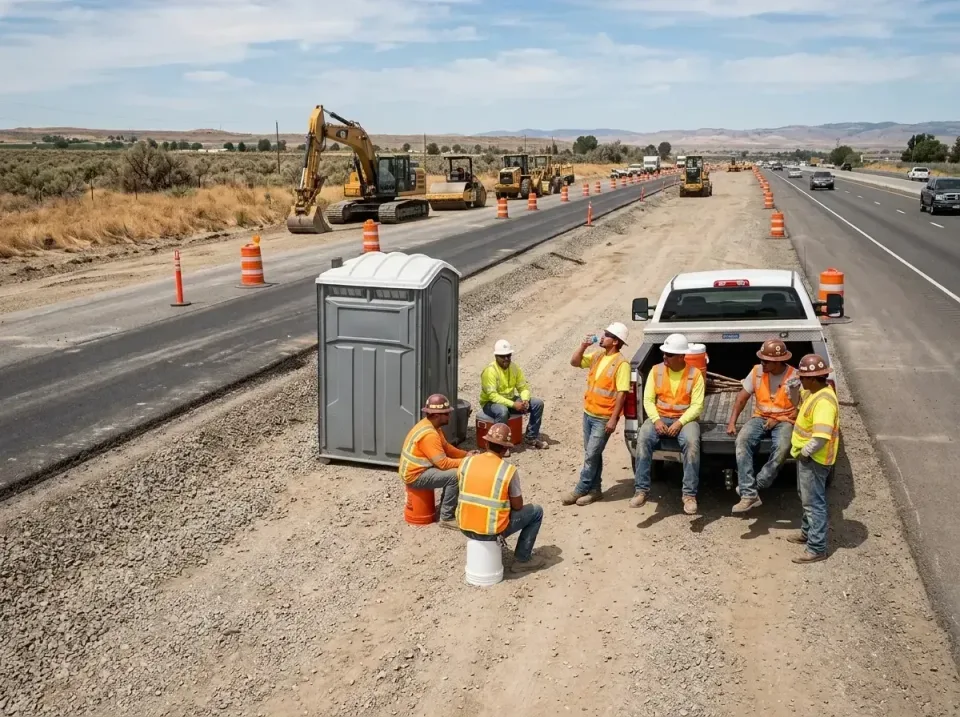 highway-road-construction-crew-007 — frequently asked questions, Porta Potty and Restroom Rentals in Ashland, OR